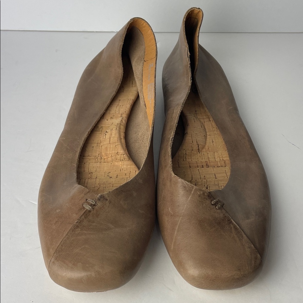 Korks Padilla Brown Leather Flats 11